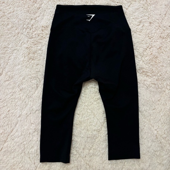 Gymshark | black soft cropped leggings activewear athleisure - Picture 2 of 3